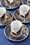 Special Design 12-Piece Luxury Coffee Cup Set for 6 People - NAVY BLUE - 4