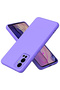 Velvet Silicone Case with Lilac Liquid Inside for Infinix Hot 12