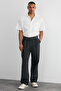 Antasit Ekstra Wide Leg Beli Kuşak Kemer Detaylı Baggy Pantolon TMNSS24PL00009 - 3