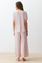 Pudra-Çok Renkli Çiçekli Örme Pijama Takımı THMSS24PT00231 - 6
