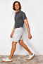 Gray Regular Fit Rubber Waisted Short Shorts Tmnss22Sr0020 - 2