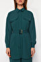 Emerald Green Woven Top and Bottom Set TCTSS24US00061 - 4