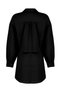 Black Cotton Shirt and Skirt Set - Tbess24Au00022 - 8
