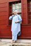 WOMEN'S SUMMER SHIRT COLLAR AND BUTTONED FRONT LINEN FABRIC LONG SHIRT TUNIC, PANTALON TESETURE DOUBLE SET