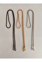 Flat Snake Chain Bag Chain with Hook, Stylish and Shiny Gold Color Design
