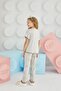Girl Waiter Short Sleeve Beige Melange Pajamas Set C0T7N68 - 8