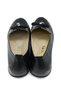 Women's Black Laser Cut Pattern Orthopedic Bow Buckle Detail Comfortable Insole Casual Shoes - 4