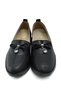 Women's Black Laser Cut Pattern Orthopedic Bow Buckle Detail Comfortable Insole Casual Shoes - 2
