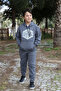 NYC Brooklyn printed kangaroo pocket and hooded tracksuit suit - 4
