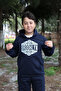 NYC Brooklyn printed kangaroo pocket and hooded tracksuit suit - 2