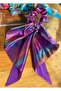 Rainbow luxury scarf kerchief with tail lights up rotary luminous mermaid female child rubber buckle no3 - 4