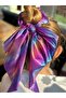 Rainbow luxury scarf kerchief with tail lights up rotary luminous mermaid female child rubber buckle no3 - 2