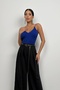 Women's Stone Detailed Strappy Special Design Knitwear Blouse 24S58002 - 5