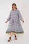 WOMEN'S MARIN BUTTON DETAILED PAPER AUTHENTIC TESETURAL DRESS - 2