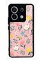 Glossy Phone Case for Xiaomi Redmi Note 13 Pro 5g Pinky Flowers Design