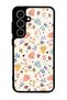 Samsung S24 White Glossy Phone Case with Bindan Design