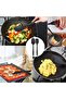 Heat Resistant Fireproof Nonstick Silicone Spatula Set 6 Pieces Black - 6