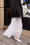 NİSO WOMEN'S White Silver Sequined Scarf Shoes - 2