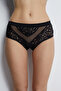 0041 Bato Model Elastic Waist Tulle and Lace Detailed Women's Panties - 5