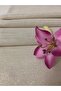 Glitter Bougainvillea Gold Color Rectangular Runner 40x160 - 6