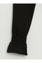 Black Elastic Waist Girls' Thick Jogger Sweatpants (W3) - 4