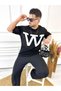 T-Shirt Breathable Anti-Sweat Knitted Cotton Mesh Crew Neck T-Shirt