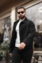 MEN'S BUTTONED SPOON JACKET WITH POCKET DETAIL - 2