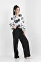 Young Girl's Holiday Double Set Combination Trousers-Floral Patterned Shirt Set - 6