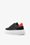 Venti Black Genuine Leather Women's Sneakers - 3