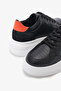 Venti Black Genuine Leather Women's Sneakers - 5