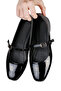 BLACK Patent Leather BELT DETAILED WOMEN'S SHOES - 6