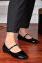 BLACK Patent Leather BELT DETAILED WOMEN'S SHOES