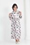 Young Girl Long Length Chiffon Floral Dress Suitable for Hijab - 6