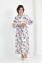 Young Girl Long Length Chiffon Floral Dress Suitable for Hijab - 5