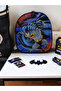 3D Embossed Batman Kindergarten, Nursery and Daily Use Bag Backpack for 2-6 Years - 2