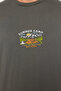Antrasit Oversize/Geniş Kesim Kısa Kol Manzara Nakışlı %100 Pamuklu T-Shirt TMNSS23TS00243 - 6