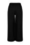 Black Wrap Closure Detailed Wide Leg Beach Wear Woven Plus Size Pants Tbbss24Ar00012 - 8