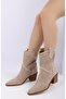 Mila Short Summer Boots - Beige