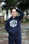 NYC Brooklyn printed kangaroo pocket and hooded tracksuit suit - 6