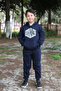 NYC Brooklyn printed kangaroo pocket and hooded tracksuit suit - 5