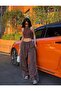 Y2k Brown Parachute Sweatpants and Trousers Set - 3