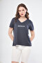 Sports T-shirt Anthracite Color V-Neck Brooklyn Printed