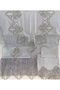 Dowry 5 Piece Linen French Guipure Prayer Rug Set Bundle Set - 3