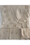 VINEZZA HOME COLLECTION - 5 Piece Linen Dowry French Guipure Prayer Rug Set Bundle Set - 3