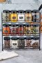 3-Tier Small Stand 15-Piece Slot Glass Jar Set