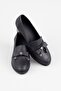 Classic Genuine Leather Heeled Shoes - Bow Detail - 4