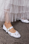 NİSO WOMEN'S White Silver Sequined Scarf Shoes - 3
