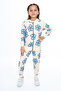 2031 Model Girl's Daisy Printed Suit Set