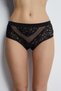 0041 Bato Model Elastic Waist Tulle and Lace Detailed Women's Panties