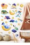 Cute Sleeping Clock Sleeping Dinosaurs Baby Kids Room Glass, Wall Sticker - 2